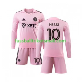 Fußballtrikots Inter Miami Lionel Messi 10 Kinder 2023-2024 Langarm Heimtrikotsatz kaufen